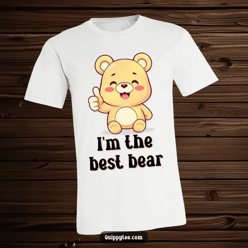 Funny Gummy Bear Thumbs Up T-Shirt: Cheerful character giving a confident thumbs up, ideal for a funny and uplifting gift.