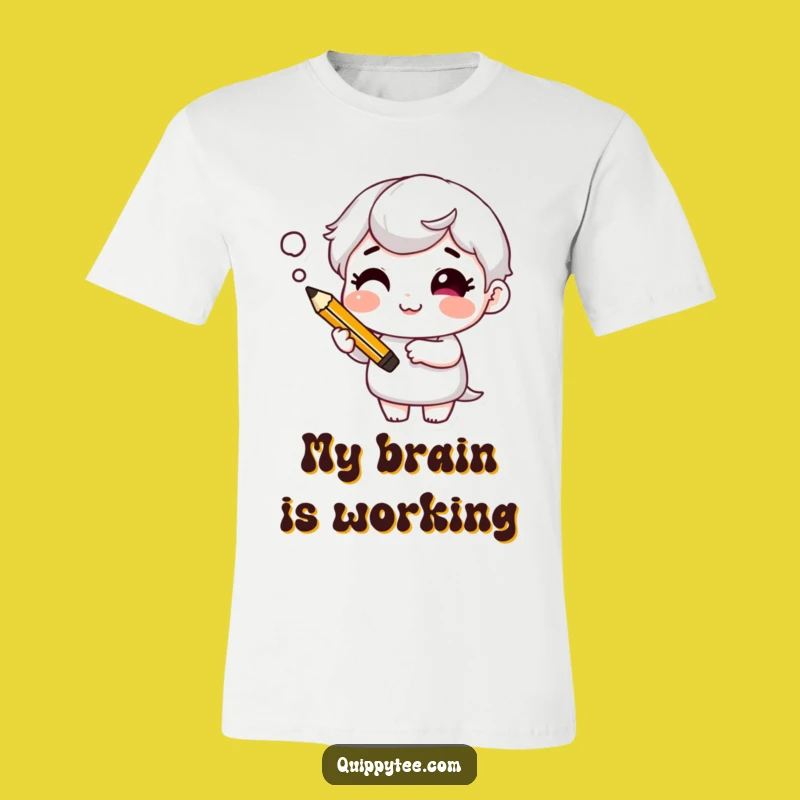 Clever Thinker T-Shirt: Funny Character's Cheeky Idea for Witty Style