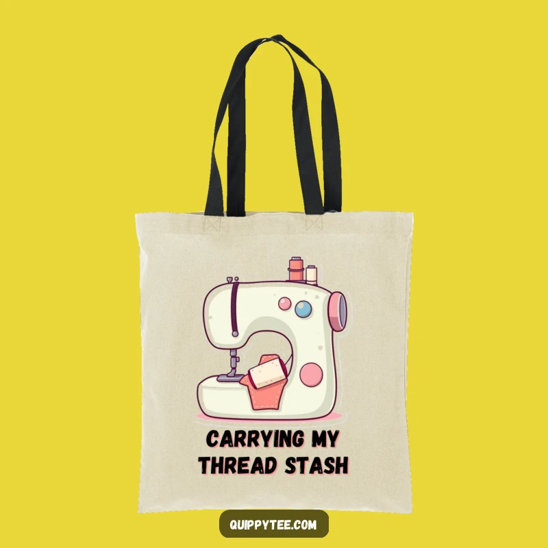 Funny Sewing Machine Bobbin Tote Bag: Carry Your Supplies with Hilarious Style