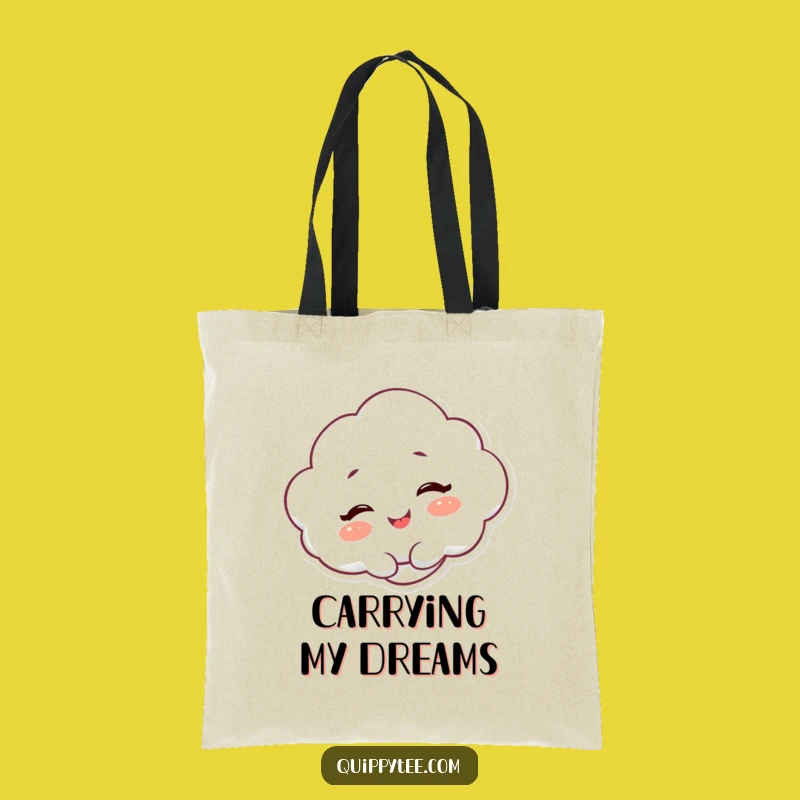 Funny Cloud Giggle Tote Bag: Carry Your Cheer Everywhere