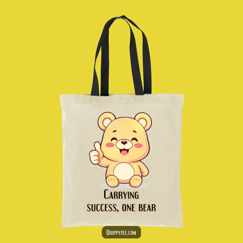 Funny Gummy Bear Thumbs Up Tote Bag: Carry Your Essentials with Hilarious Style