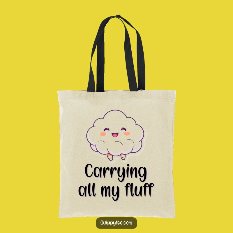Funny Joyful Cloud Tote Bag: Carry Your Sunshine and Essentials with a Smile