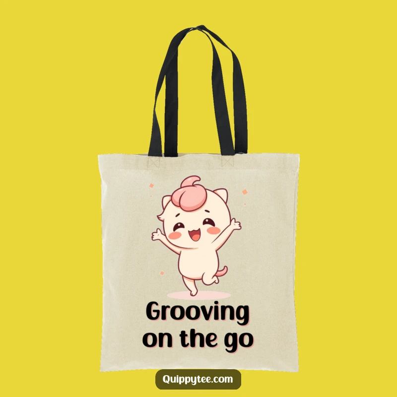 Funny Kawaii Dance Tote Bag: Carry Your Party Spirit!