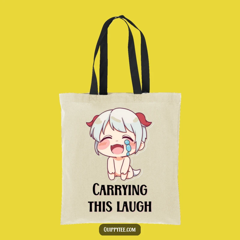 Funny Laughter Tote Bag: Tears of Joy Art, Perfect Funny Gift for Essentials