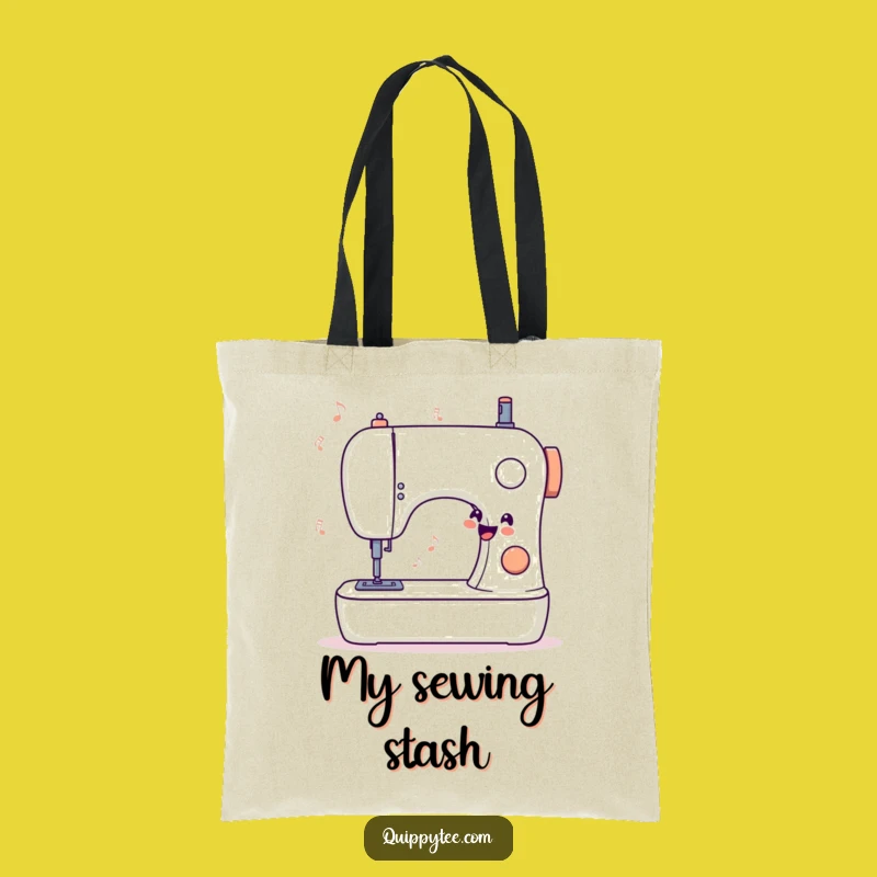 Funny Sewing Machine Tote Bag - Carry Your Projects
