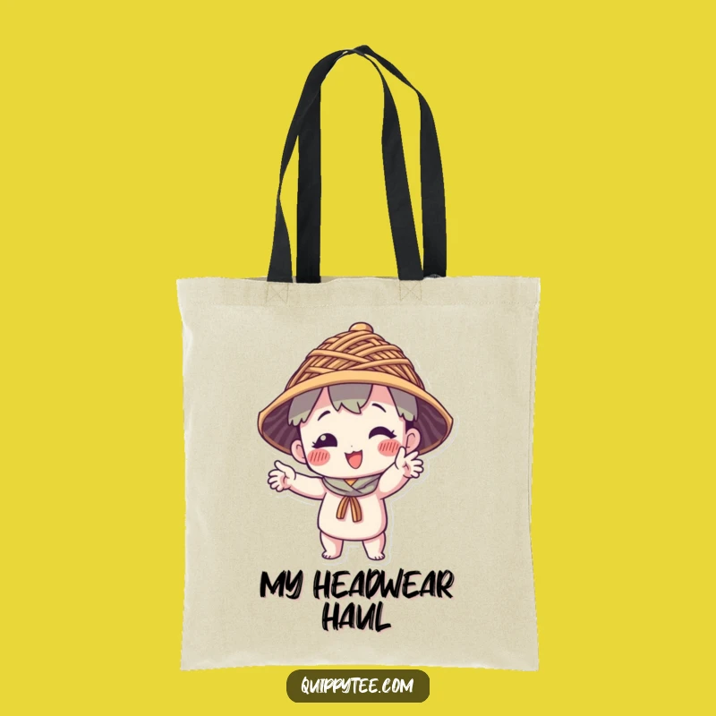 Funny Thread Hat Character Tote Bag: Carry Your Essentials with Quirky Style