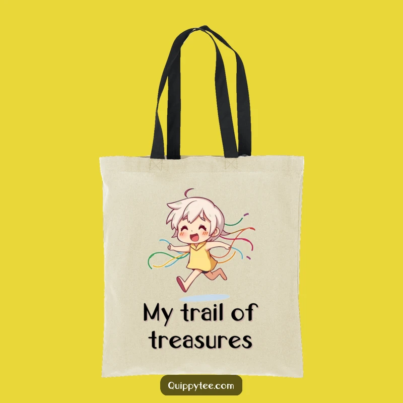 Funny Running Thread Character Tote Bag: Carry Your Essentials with Energy